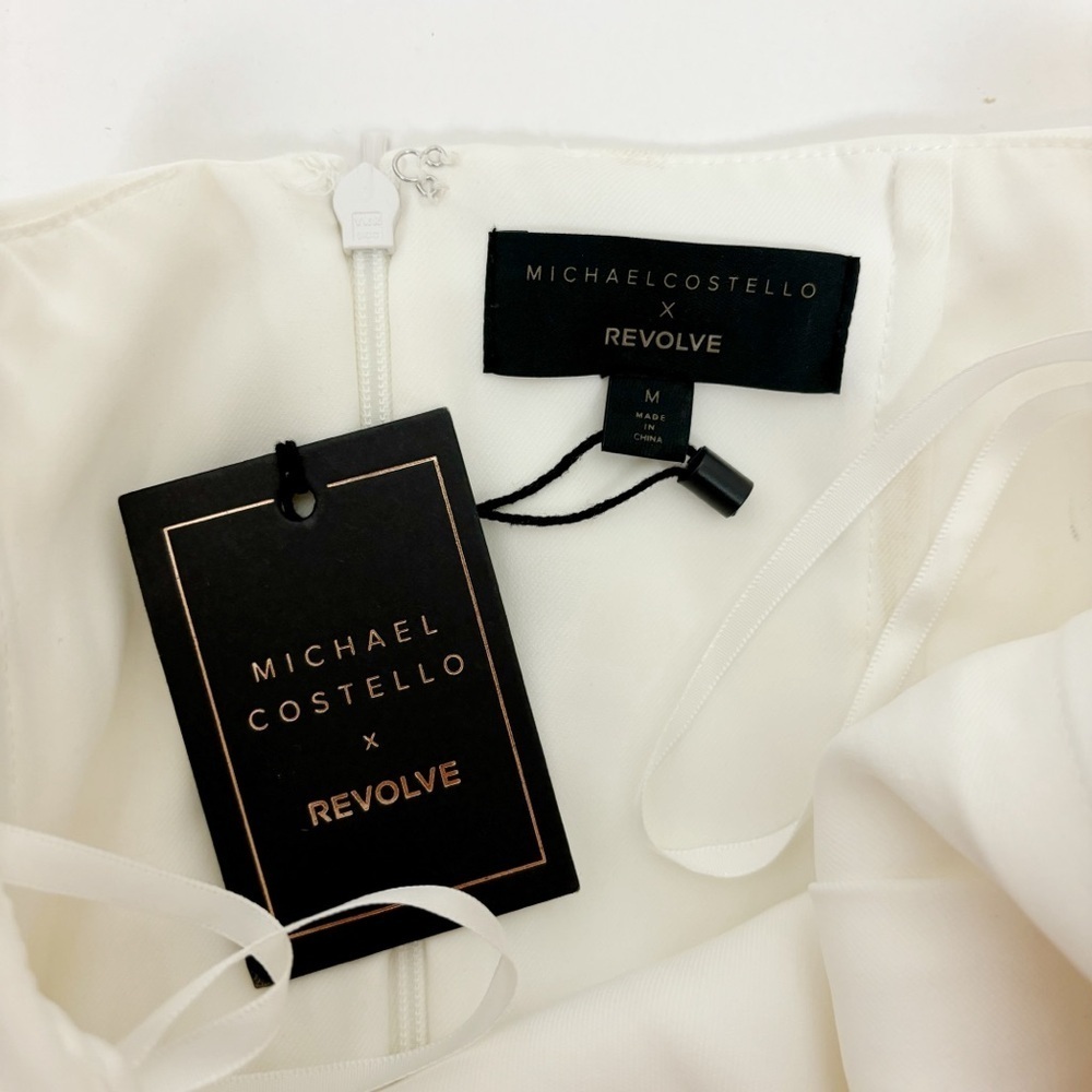 Michael Costello x REVOLVE India Midi Dress in White Size M - Picture 8 of 13